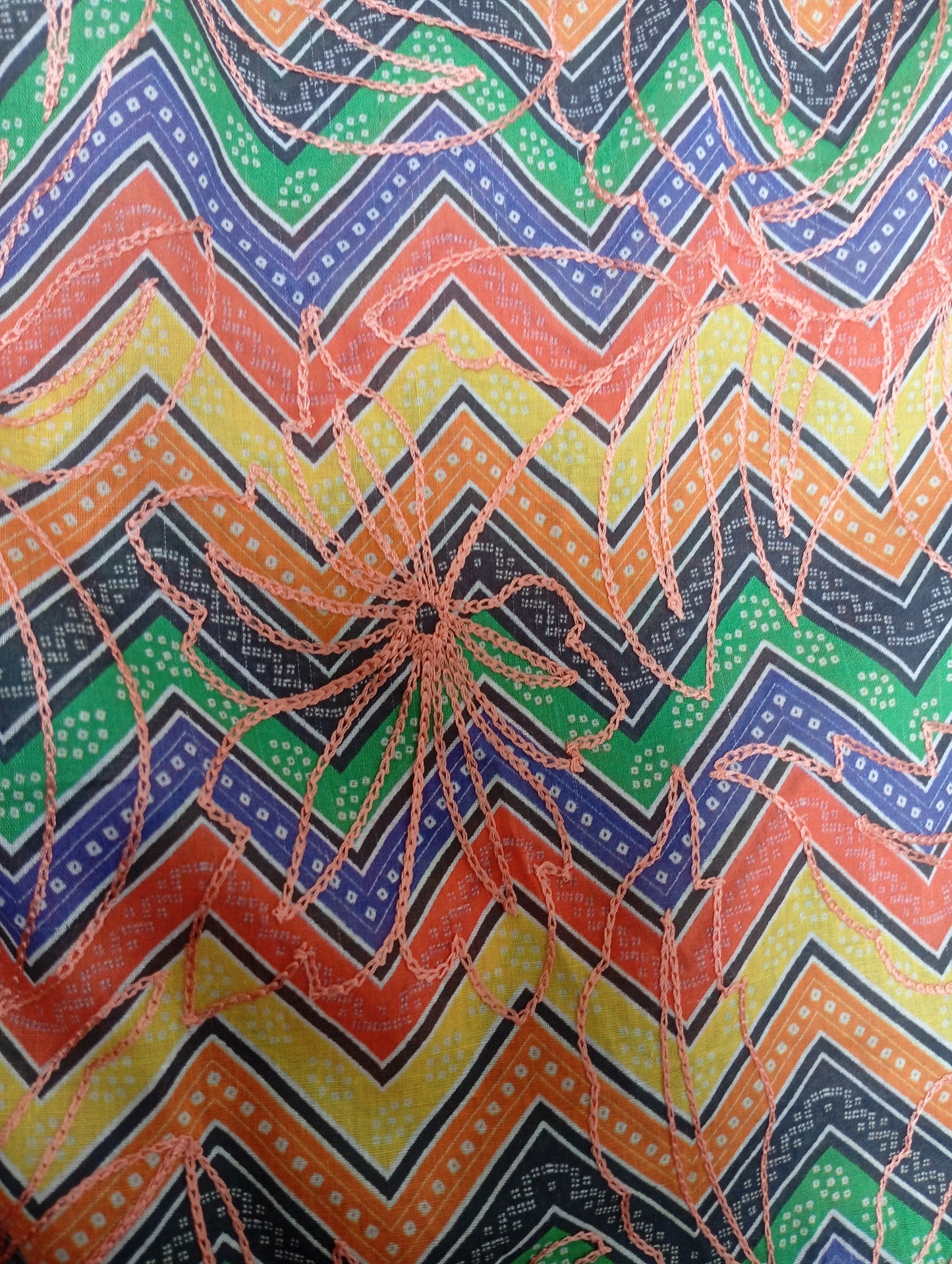 2 piece embroiderd ready to wear cotton dress