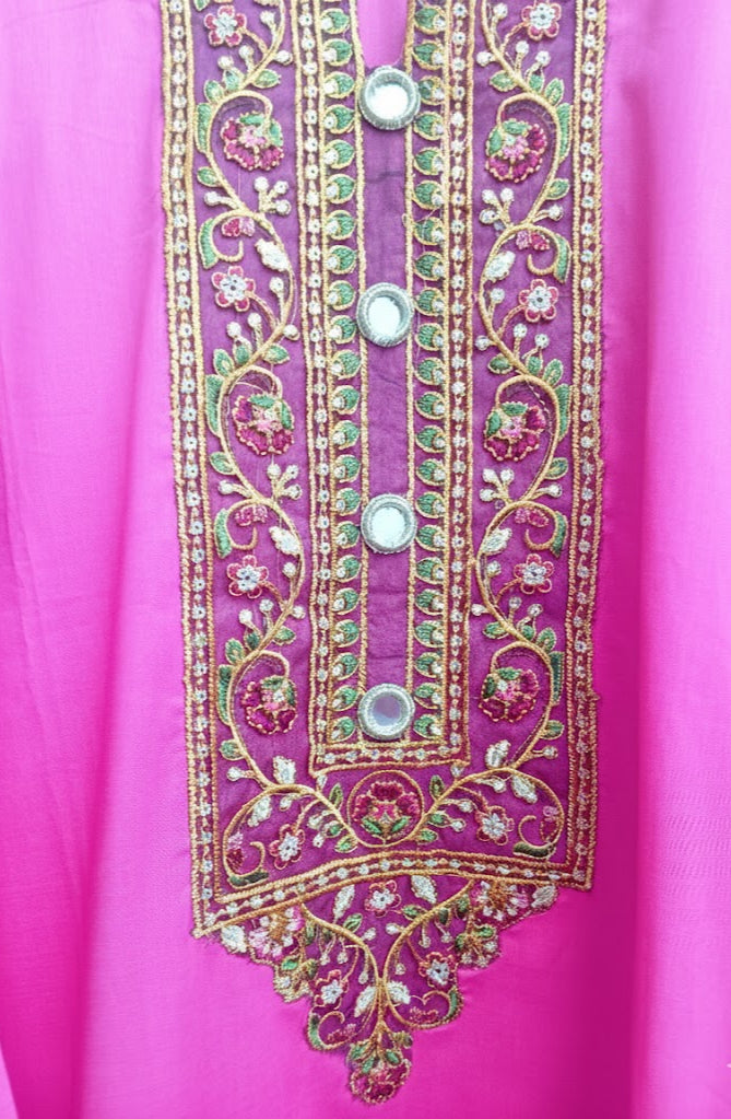 2 piece embroiderd ready to wear dress