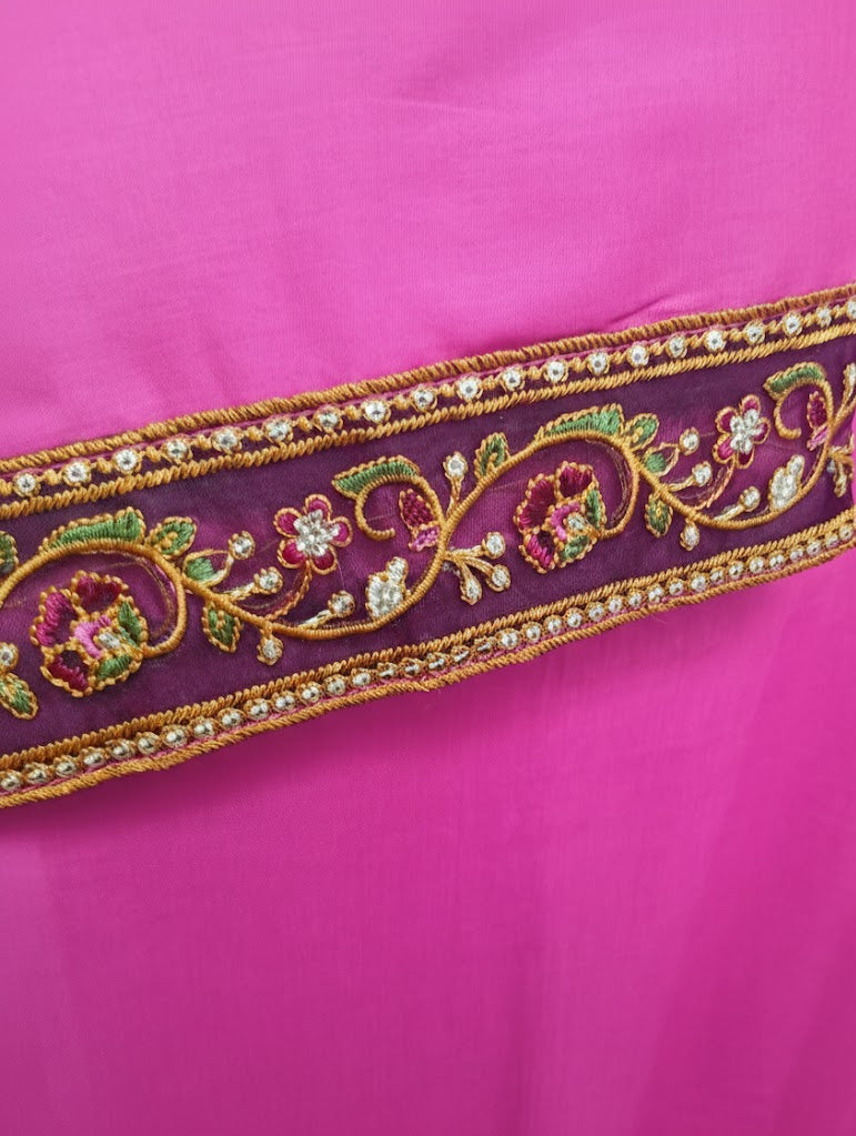 2 piece embroiderd ready to wear dress